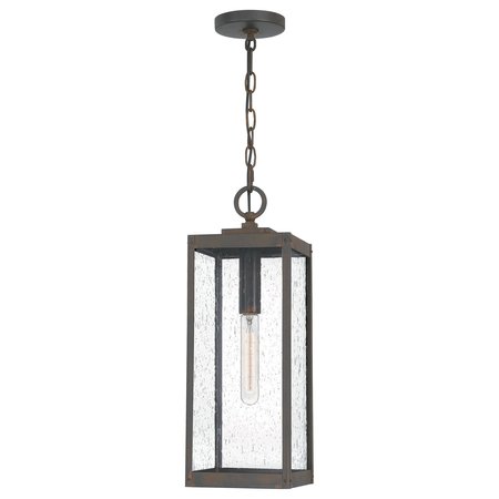 QUOIZEL Westover 1-Light Industrial Bronze Outdoor Hanging Lantern WVR1907IZ